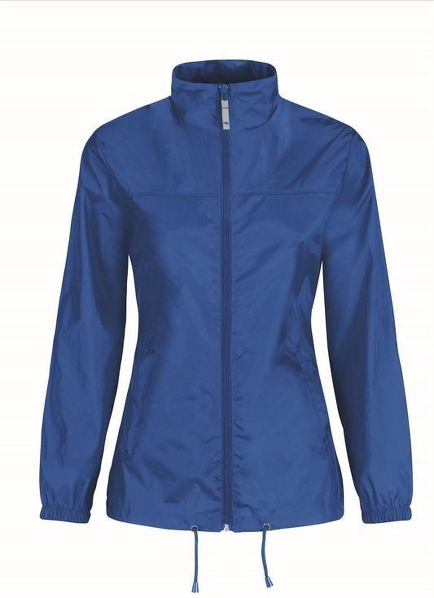 Dames regenkleding - Sirocco windjas/regenjas in het blauw - volwassenen 2XL (44) kobalt