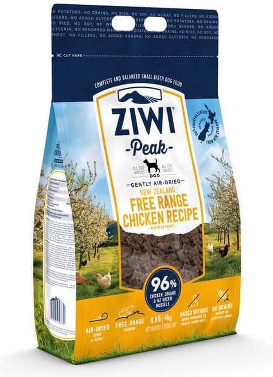 Ziwi Peak Hondenvoeding Air-Dried Chicken 4 kg.