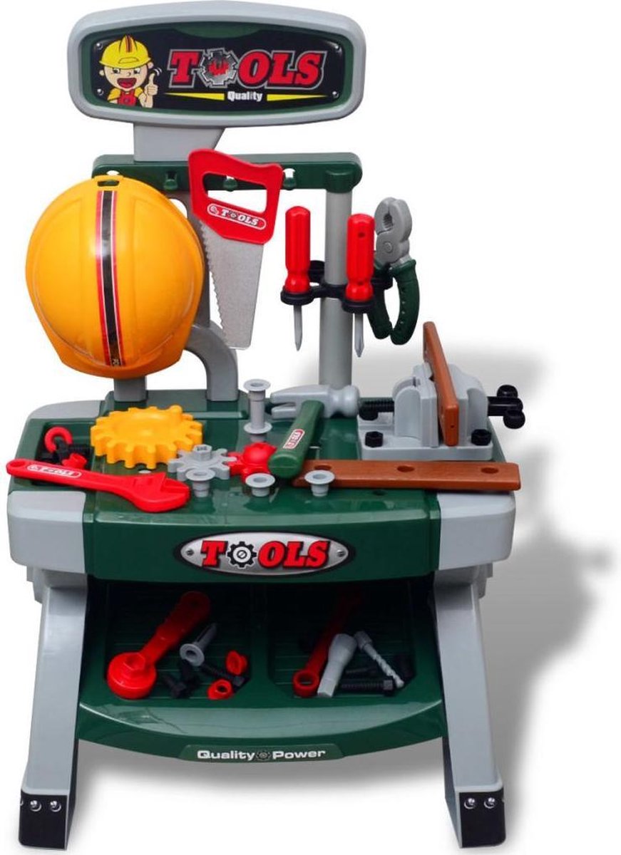 forbabies Speelset Werkbank Bouwtafel Groen