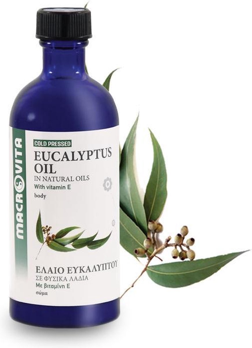 Macrovita Koudgeperste Eucalyptusolie - Huidolie
