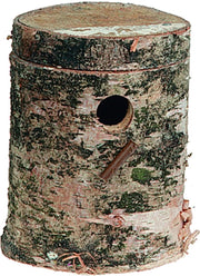Broednest exoten berk - Bruin - 12 x 12 x 17 cm