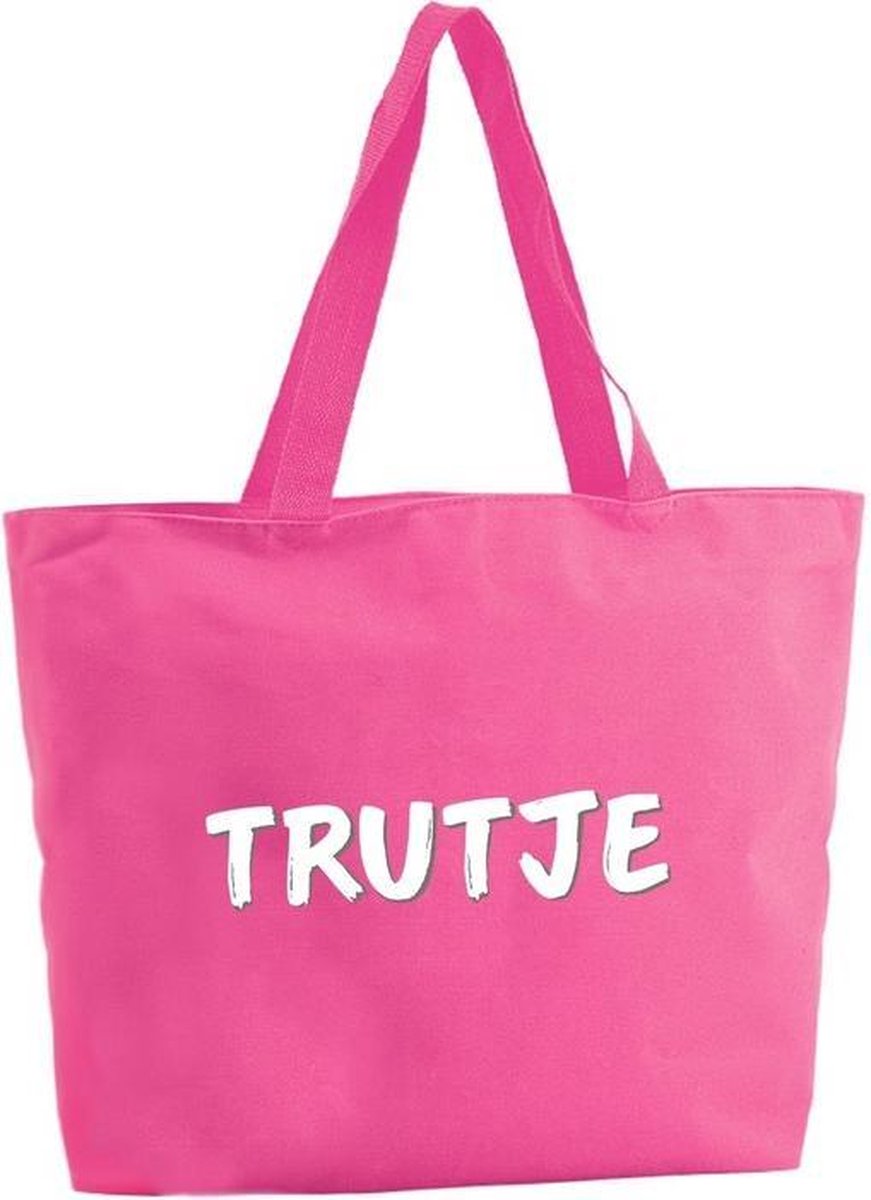 Trutje shopper tas - fuchsia roze - 47 x 34 x 12