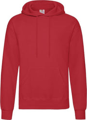 Fruit of the Loom capuchon sweater rood voor volwassenen - Classic Hooded Sweat - Hoodie - Heren kleding L (EU 52)