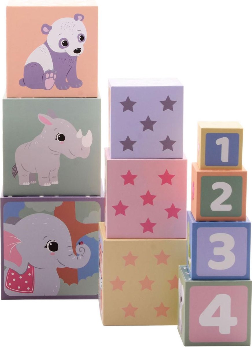Jouéco® - The Wildies Family Stapelblokken