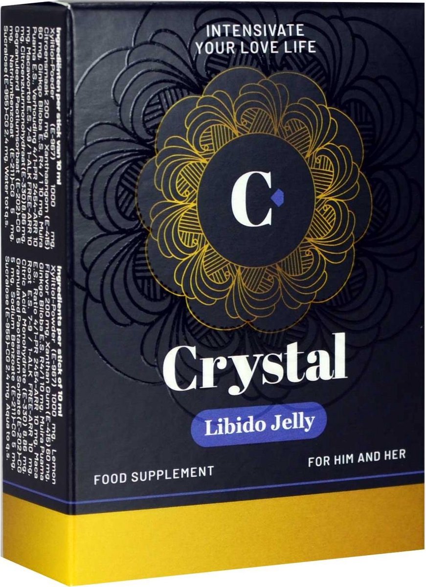 Crystal Libido Jelly - Libidostimulerend middel - Stimuleert het seksueel verlangen en heeft een gunstige invloed op de vruchtbaarheid