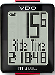 VDO  M 1.1 WR Fietscomputer - Bedraad - Zwart