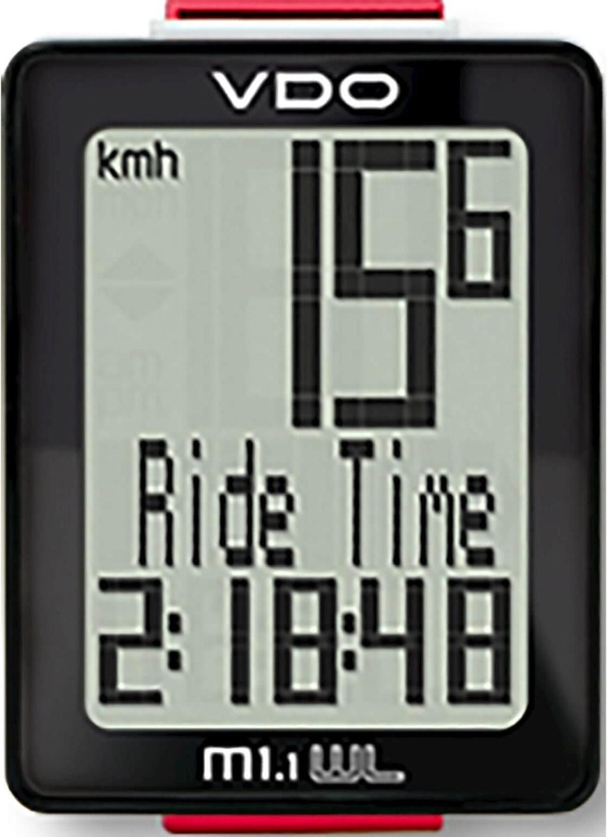 VDO  M 1.1 WR Fietscomputer - Bedraad - Zwart