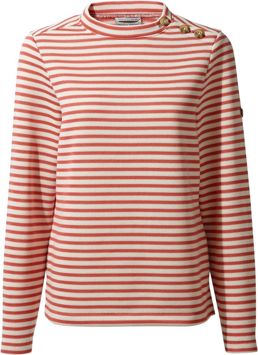 Craghoppers Sweater Balmoral Dames Polyester Roze/wit Mt 36