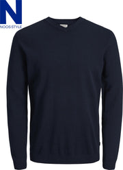 JACK&JONES ESSENTIALS JJEBASIC KNIT V-NECK NOOS Heren Trui - Maat M