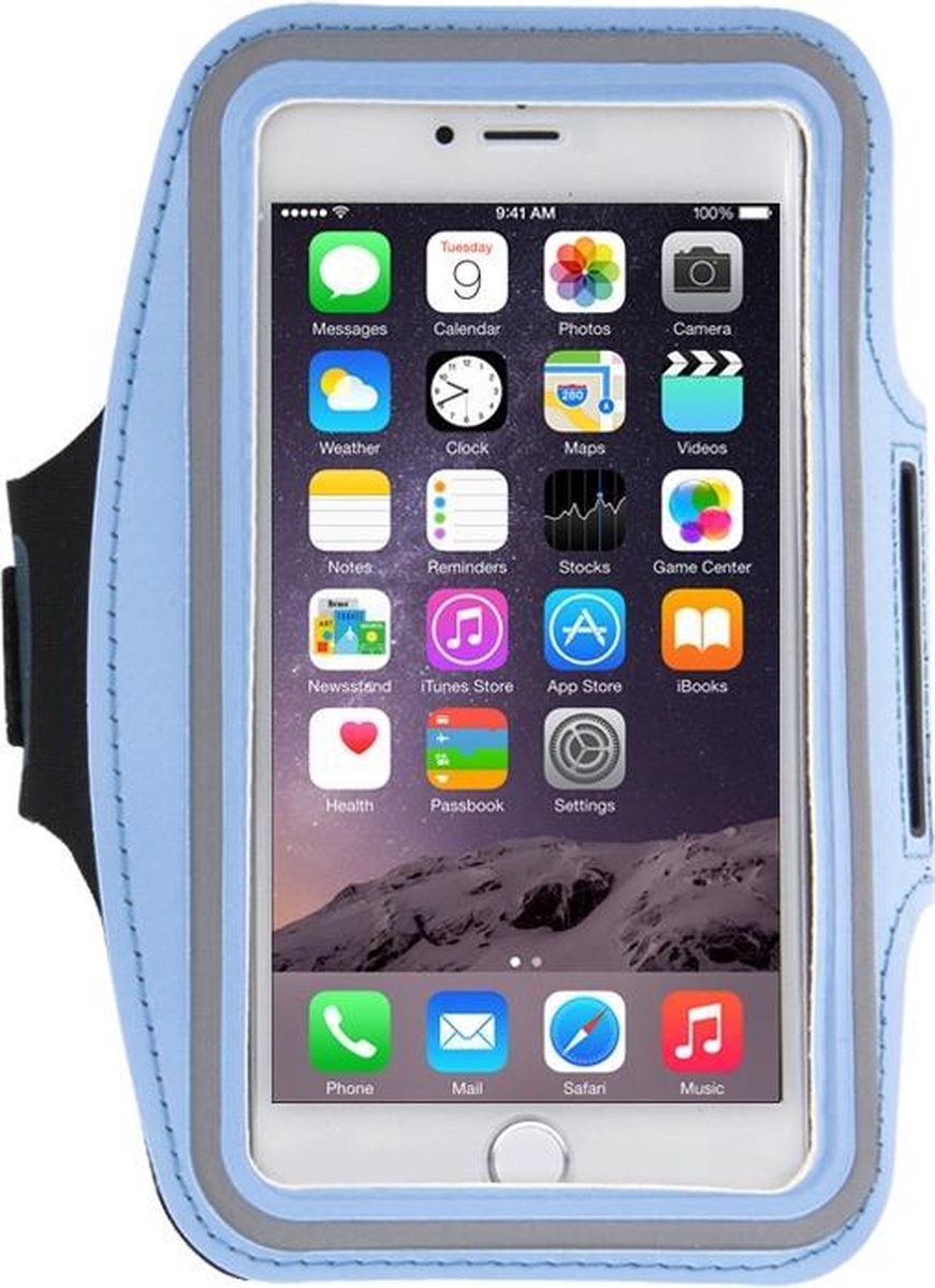 Mobigear Sportarmband Blauw iPhone 8 Plus / 7 Plus / 6(s) Plus