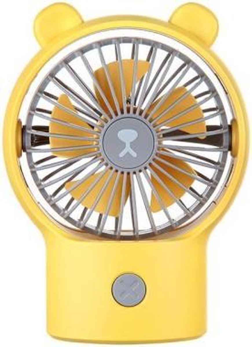 Desktop Miniventilator Sterke wind Draagbare handventilator (beer geel)