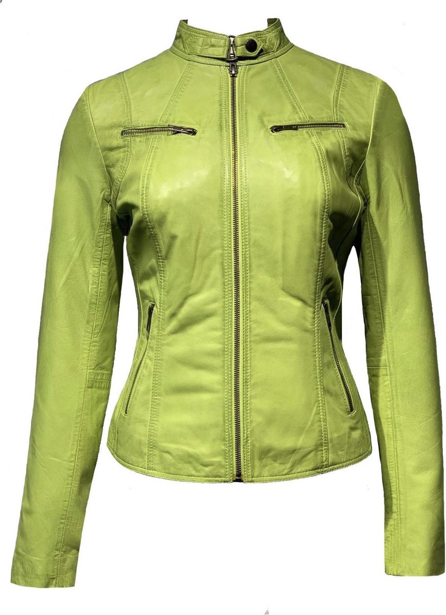 Groene dames leren jas -Gina - S