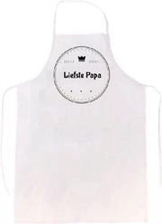 Liefste papa keukenschort | verassing - feestdag - verjaardag - geschenk - gift - kado - cadeau - barbeque - barbecue - chefkok - keuken - schort - eten - bbq - vlees - familie