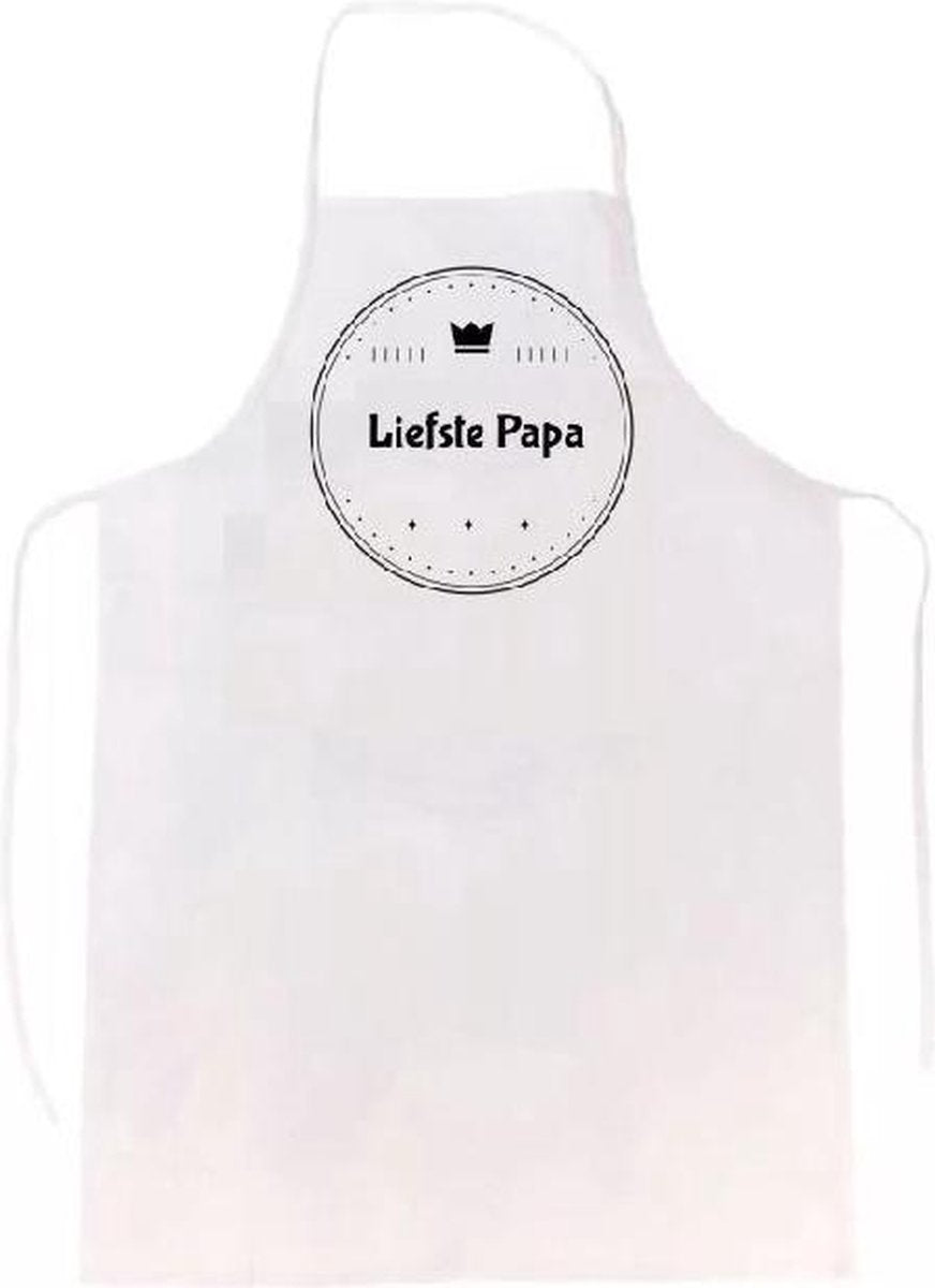 Liefste papa keukenschort | verassing - feestdag - verjaardag - geschenk - gift - kado - cadeau - barbeque - barbecue - chefkok - keuken - schort - eten - bbq - vlees - familie