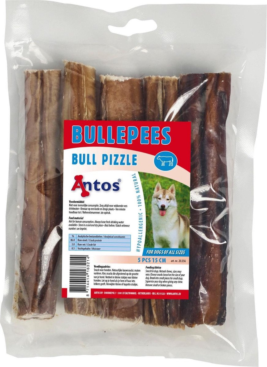 Antos Bullepees Rund 15 cm 200 g 5 stuks