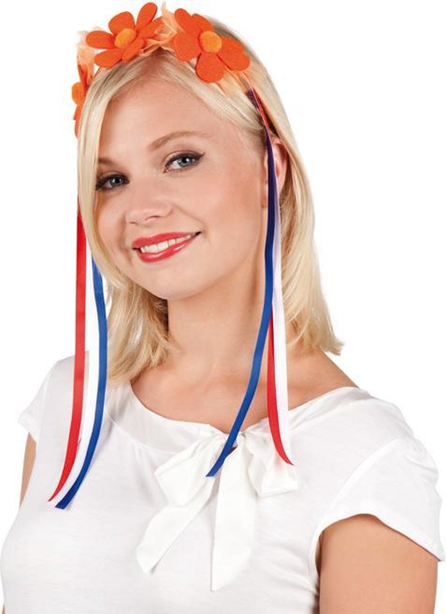 Tiara met Bloemen - Koningsdag - EK voetbal - Formule 1