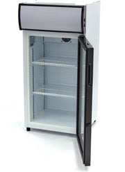 Barkoeling 80 Liter - Tafel Model - Dubbel Glas - met Slot - Temperatuur Controller - Incl. 2 RVS roosters - Drank Koelkast - Maxima