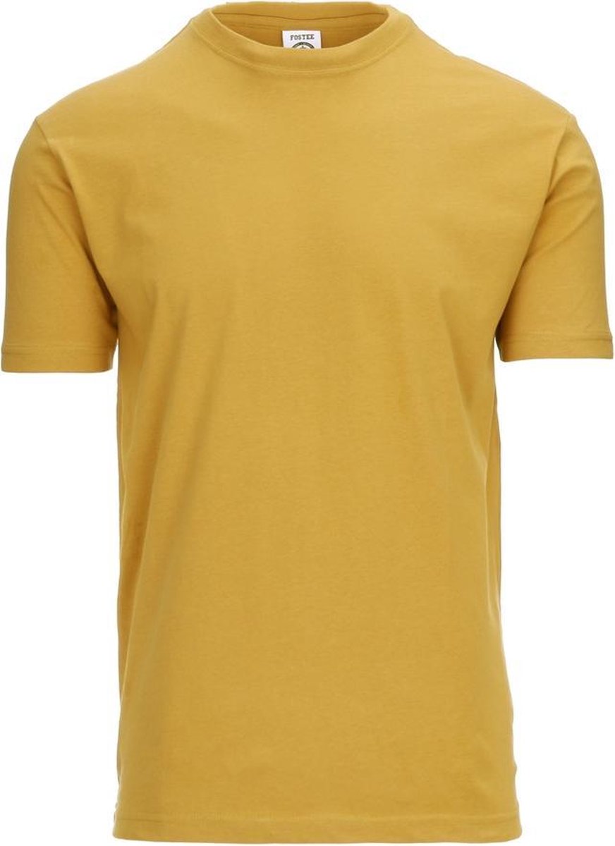 Fostex T-shirt Fostee plain mosterd