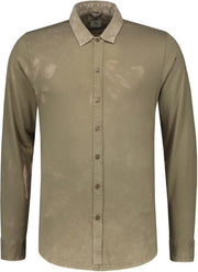 Dstrezzed Overhemd Acid Washed Army Groen (202352 - 511)