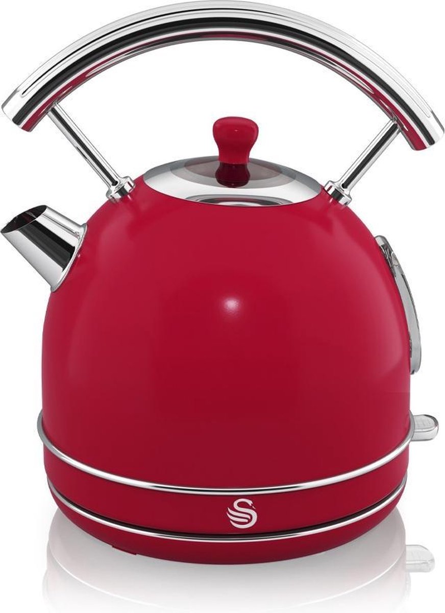 Swan Retro Waterkoker 1.8 Liter Rood