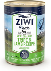 13x Ziwi Peak Hondenvoeding Cans Tripe & Lamb 390 gr.