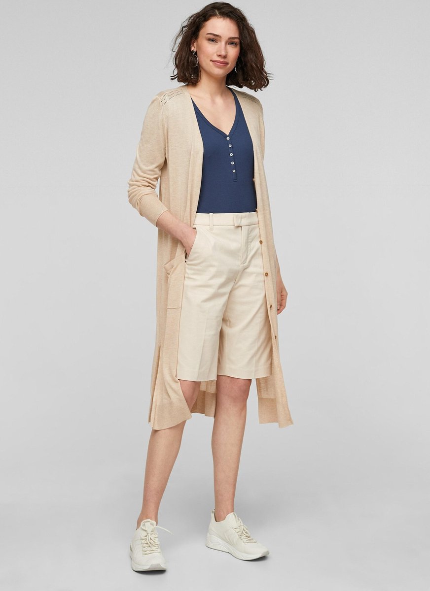 S.oliver gebreid vest Beige-36 (Xs-S)