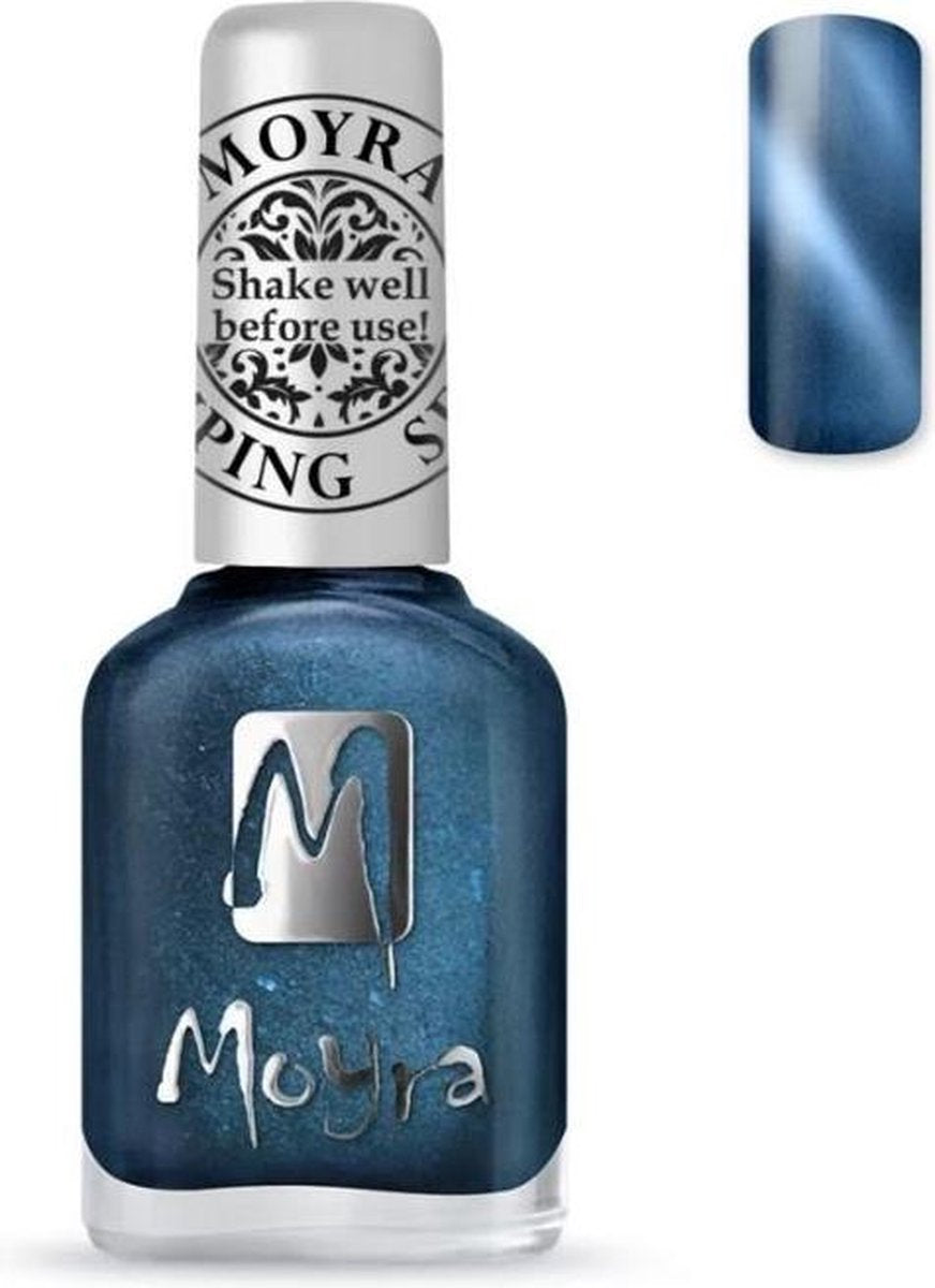 Moyra Stamping Nail Polish 12ml SP33 CAT EYE BLUE