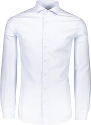 Profuomo   Overhemd Blauw  - Maat UK18-EU45 - Heren - Lente/Zomer Collectie - Katoen