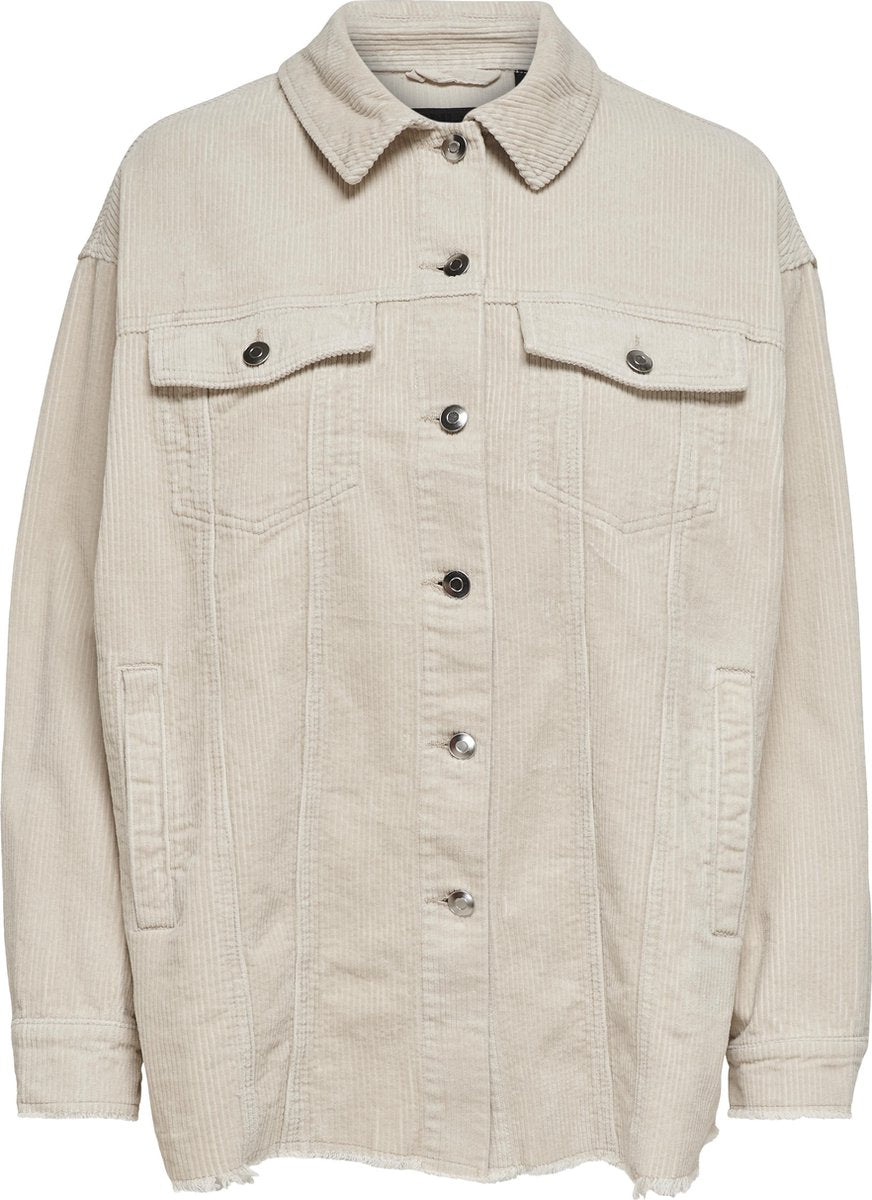 ONLY ONLBITTEN LIFE CORD SHACKET PNT Dames Jas - Maat M