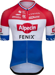 Fietstrui Alpecin Fenix Kalas Nederlands Kampioen Mathieu van der Poel Maat XXXL