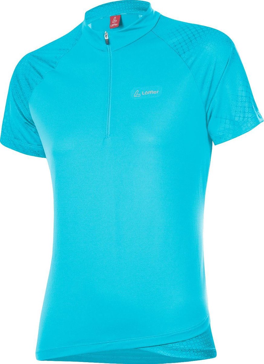 Löffler Fietsshirt Rise 3.0 Dames Polyester Lichtblauw Mt 50