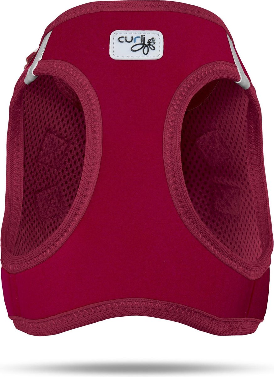 Curli Hondentuigje Harness 45-50 Cm Softshell Mesh/nylon Rood