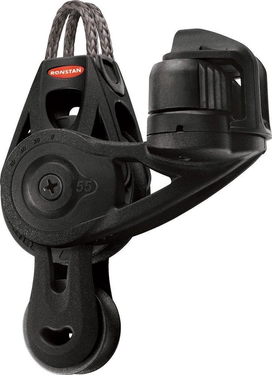 Ronstan Orbit Model blok: Vioolblok met cleat 55 mm