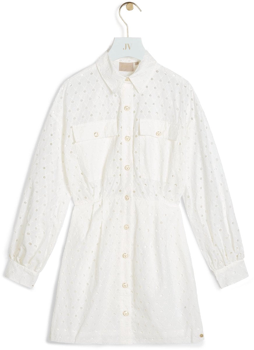 JOSH V Miah Dames Jurk Whisper White - Maat XXL