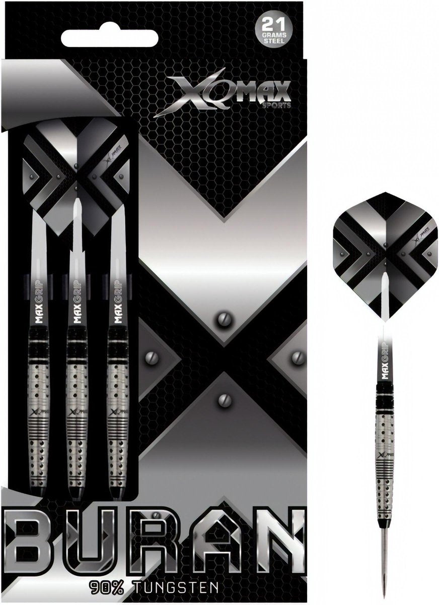 XQ Max - Buran - darts - 21 gram - dartpijlen - 90% tungsten - steeltip