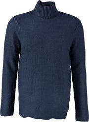 Dstrezzed relaxed fit blauwe structure koltrui met stretch - Maat M