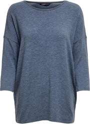 Onlglamour 3/4 Top Jrs Noos 15157920 Vintage Indigo/melange