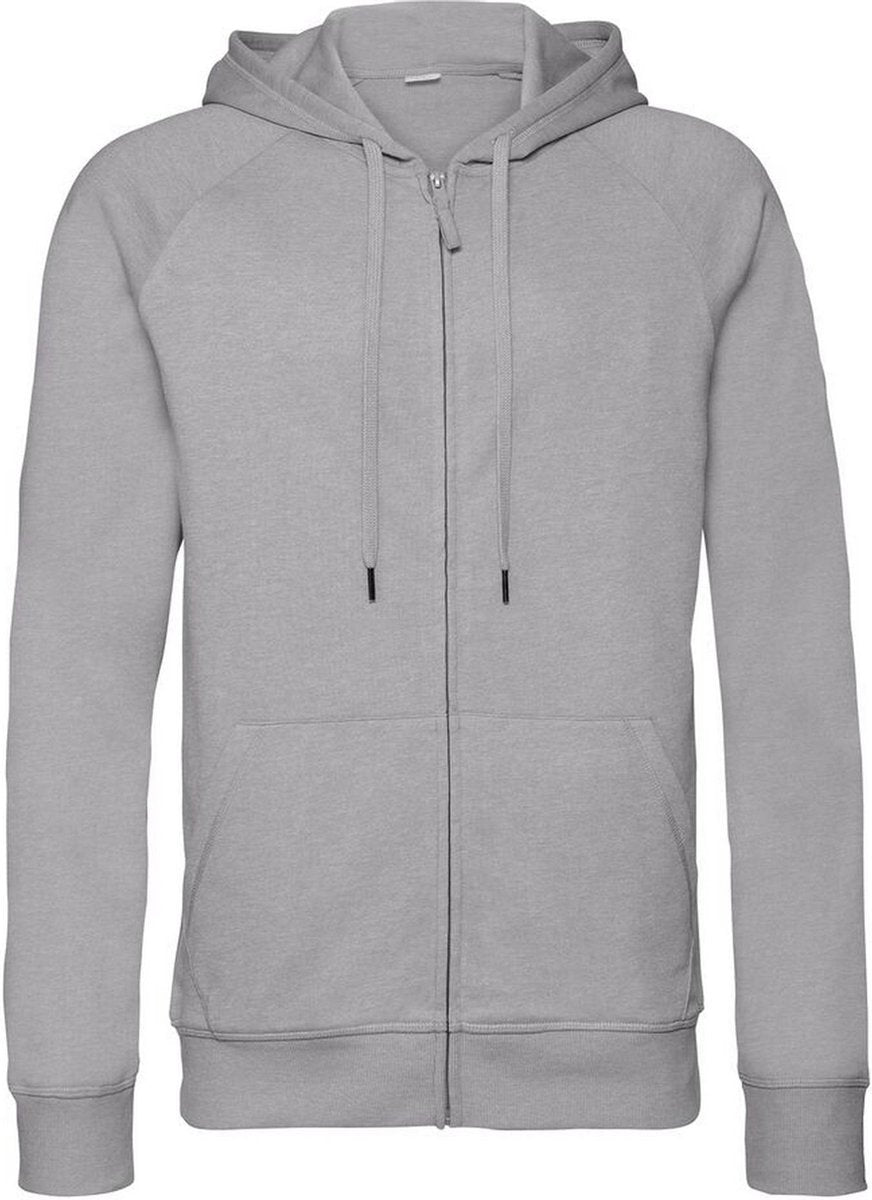 Russell Heren-HD Sweatshirt met kap met rits (Zilveren mergel)