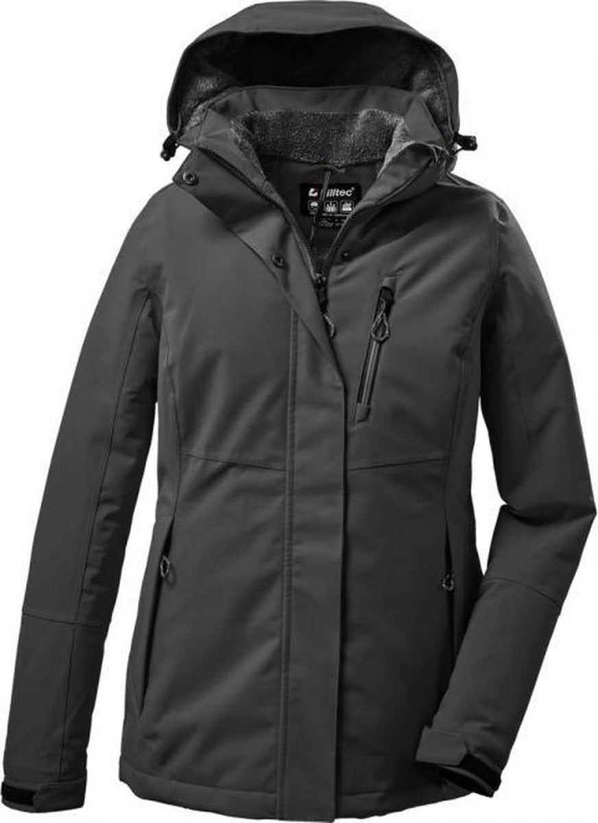 Killtec dames winterjas donkergroen - maat 38