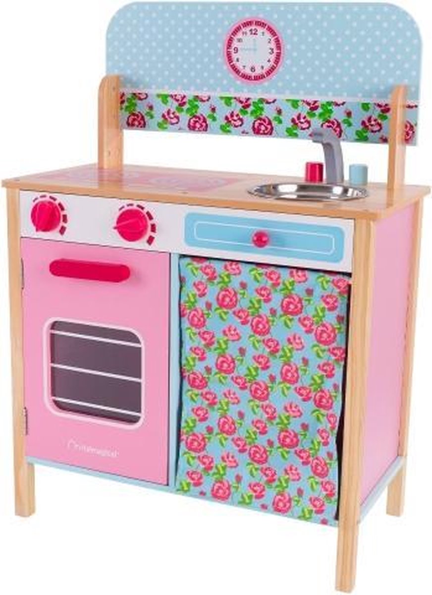 Houten Keukentje - Imaginarium - Compacte Speelkeuken - Vanaf 18 Maanden