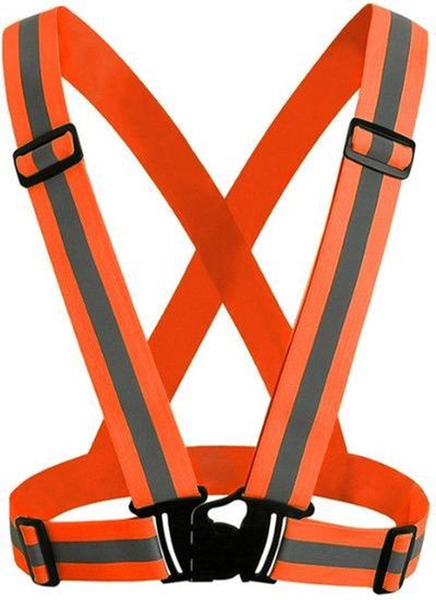Reflecterend veiligheidsvest - harnas vest - hardloopvest - oranje