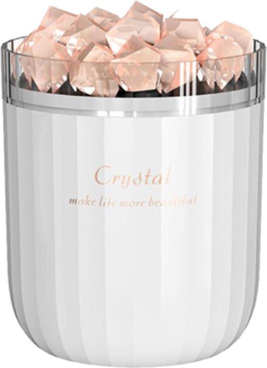 Himalaya Zoutlamp en Aroma Dream Diffuser Wit 400 ML incl. E-book Aromatherapie – Luchtbevochtiger – Humidifier – Incl. Himalaya zout