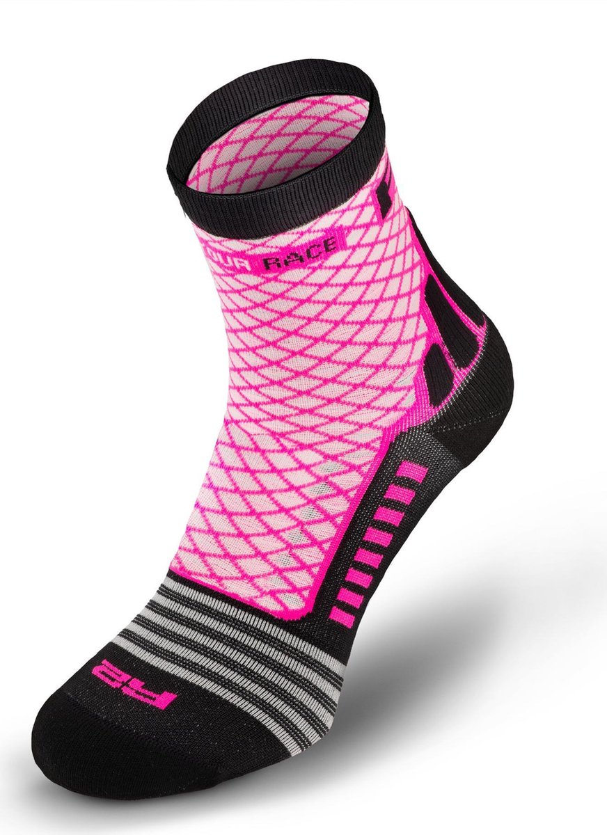 R2 Mission Fietssokken Roze M (39 - 42)