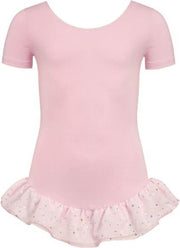 Papillon Balletpakje Korte Mouw Met Glitter Roze Maat 164