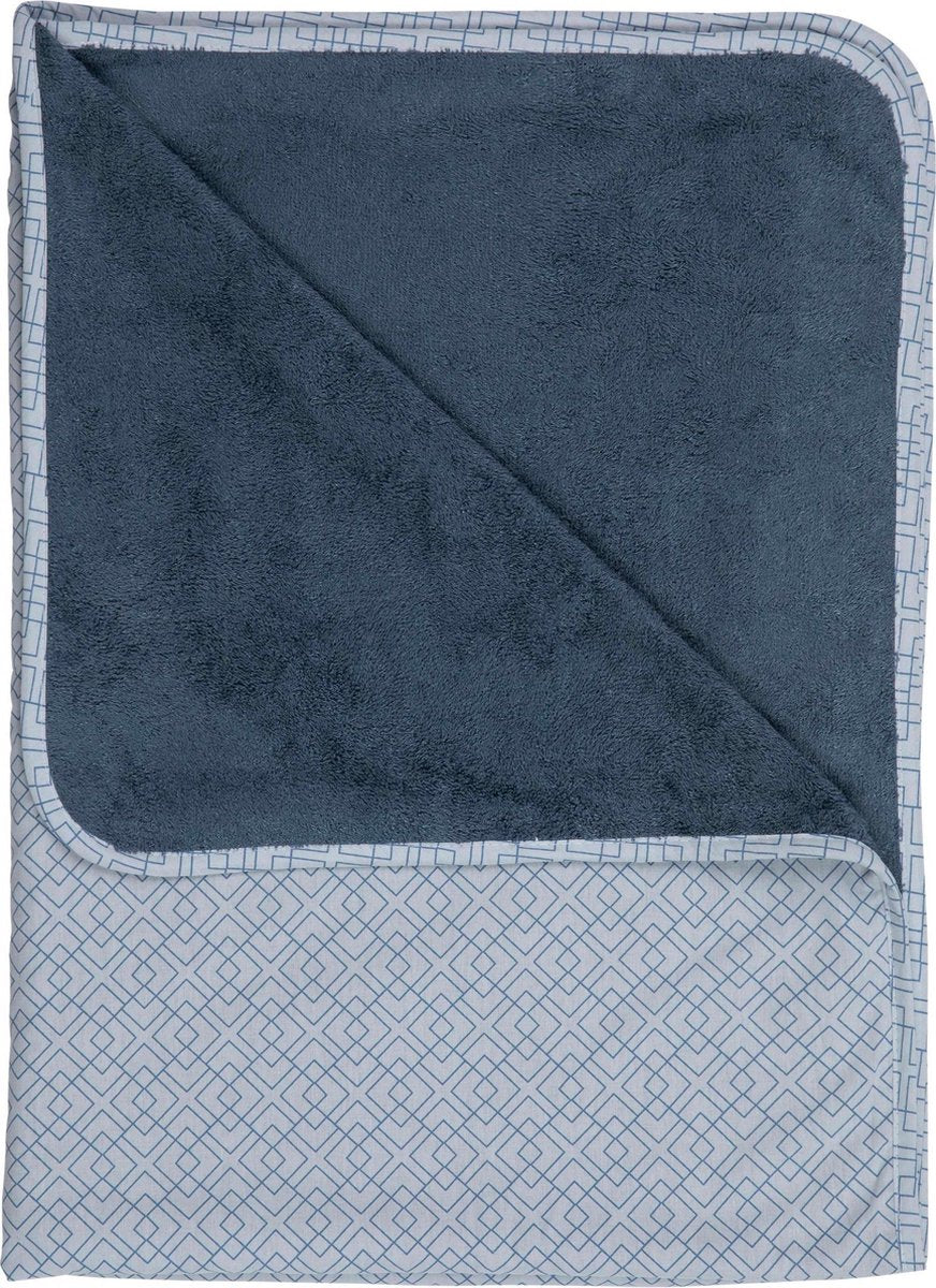 Pericles Deken 100 X 150 Cm Katoen/bamboe Blauw