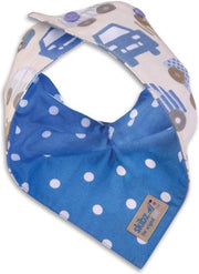 doublez auto blauw met witte stip Default