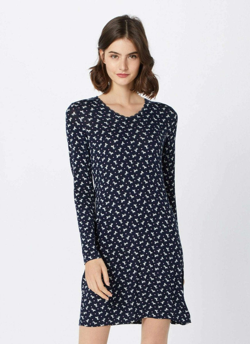 Esprit - Calandra - Nachtkleed - 098EF1Y029 – Navy - 36