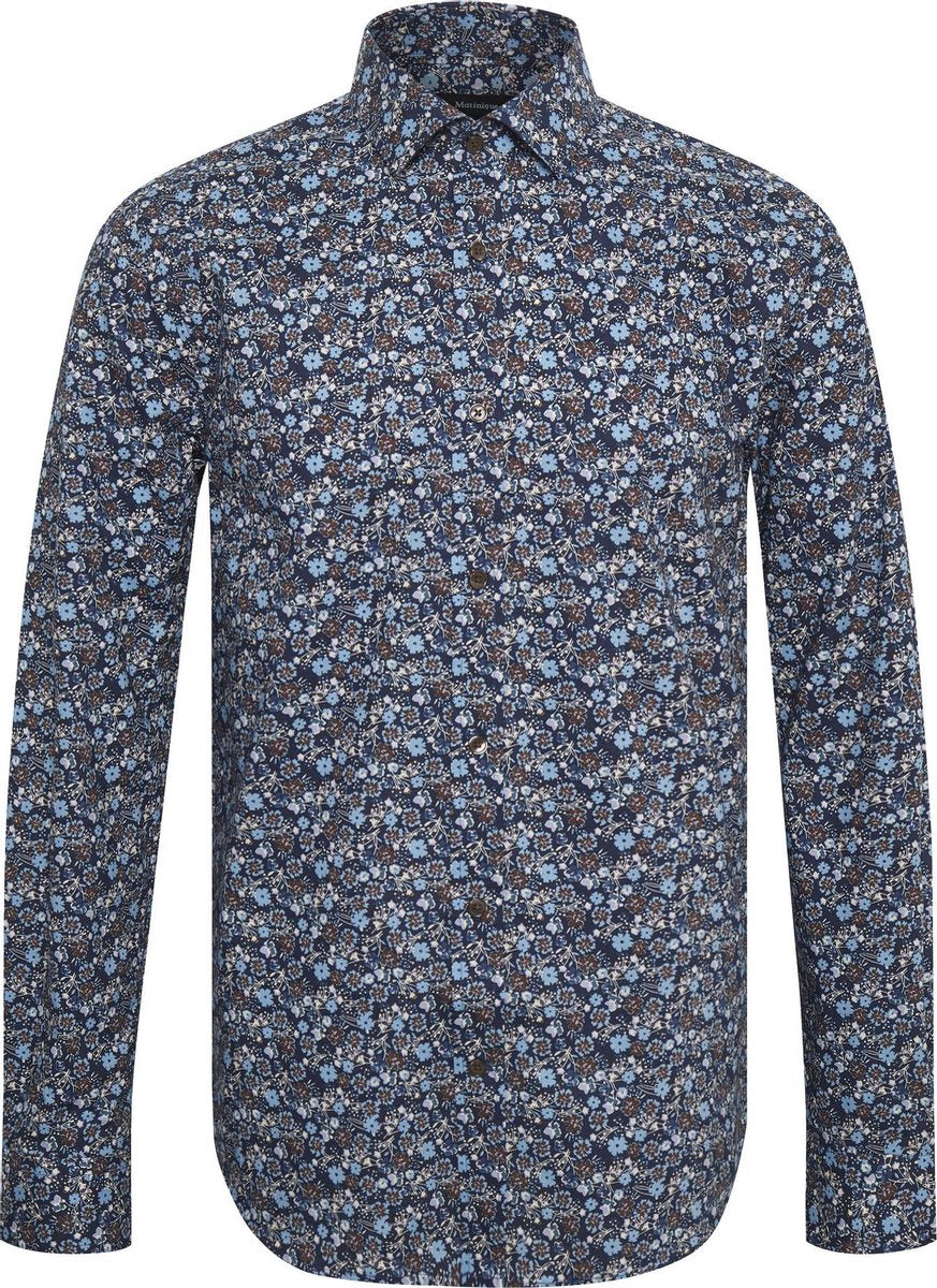 Matinique Overhemd Trostol Print Bloemen Rust Brown (30204974 - 191235)