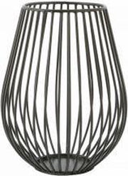 POINT-VIRGULE - Wire Kaarshouder zwart h23cm