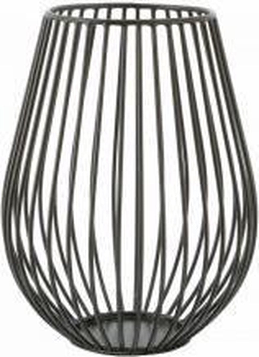 POINT-VIRGULE - Wire Kaarshouder zwart h23cm